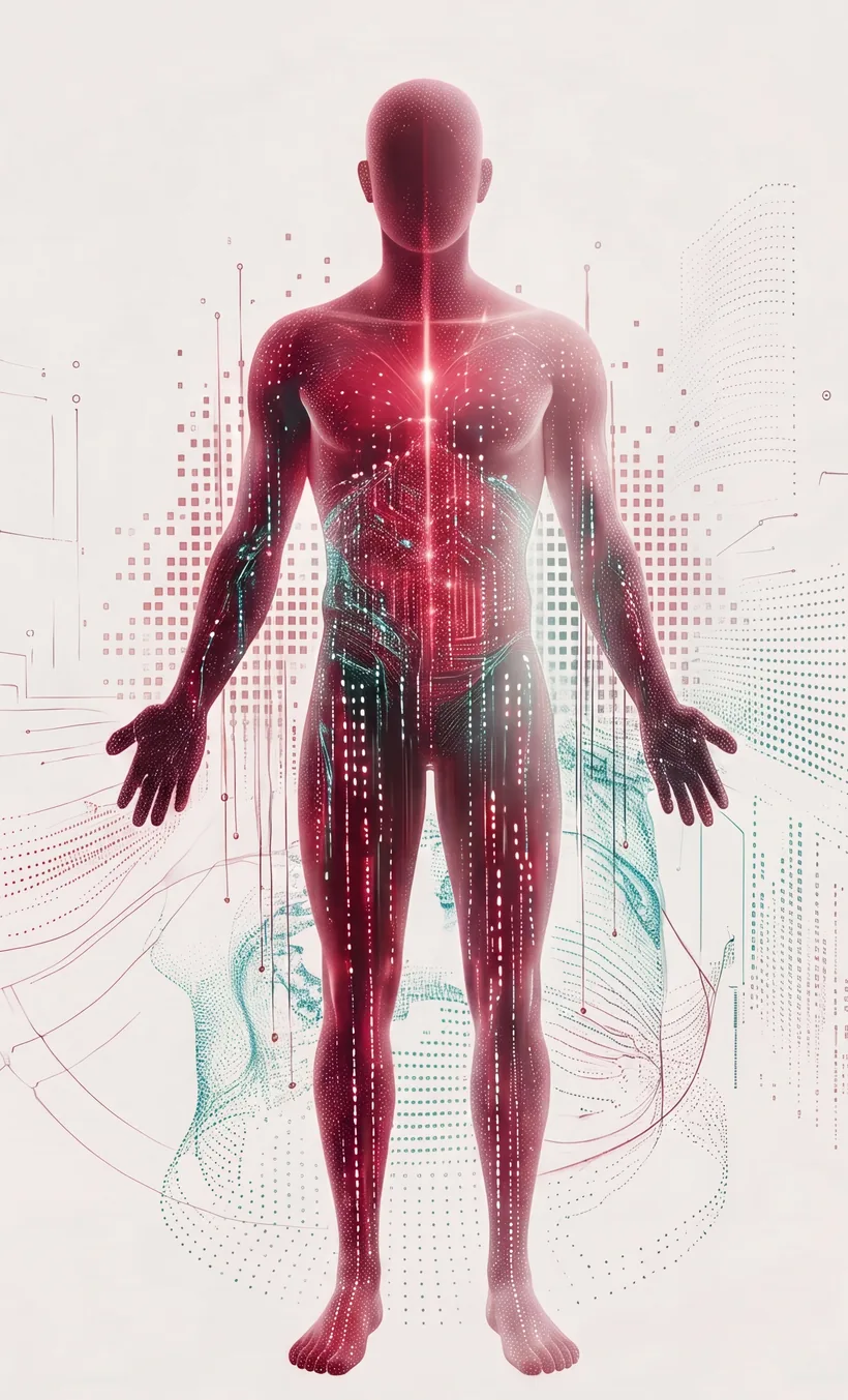 Analyse corporelle InBody — silhouette numérique